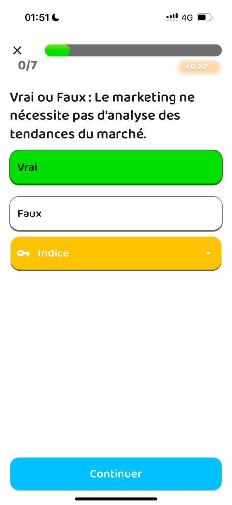 Quiz interactif
